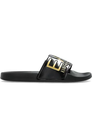 EA7 Schoenen, Heren, Zwart, 40 EU, Logo Slides