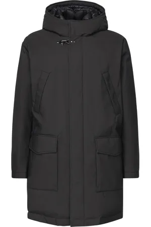 FAY Mantels, Heren, Zwart, M, Polyester, Piuma Parka Jas