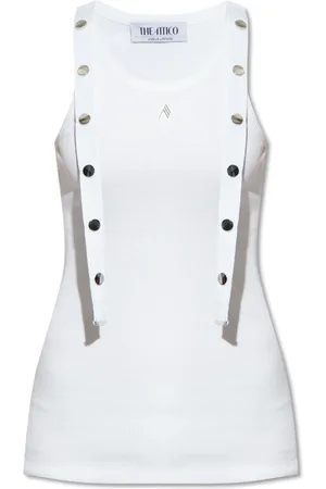 The Attico Tops, Dames, Wit, XS, Katoen, Tanktop