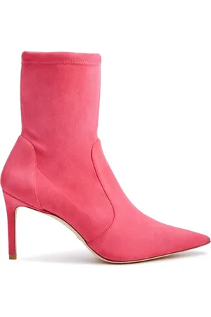 Stuart Weitzman Schoenen, Dames, Roze, 37 EU, Elegante Pointed Toe Bootie