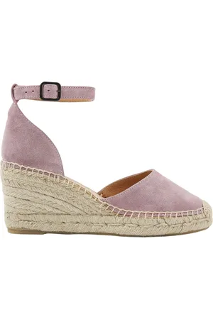 VIA VAI Schoenen, Dames, Roze, 39 EU, Suède, Flora Braid Espadrilles