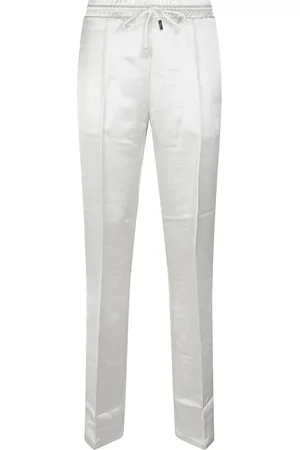 J.W.Anderson Broeken, Dames, Wit, 2Xs, Casual trekkoord taille broek