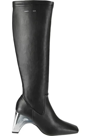 COPERNI Schoenen, Dames, Zwart, 38 EU, Leer, Metal Bridge Stretch Laarzen