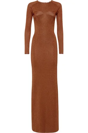 MVP Wardrobe Kleedjes, Dames, Bruin, M, Damesmode Jurk