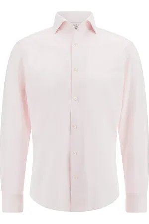 Boggi Milano Overhemden, Heren, Roze, XL, Katoen, Regular Fit Japanese Jersey Polo Shirt