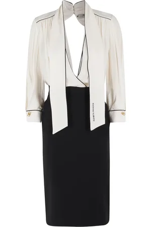 Elisabetta Franchi Kleedjes, Dames, Wit, XS, Elegante Jurk voor Speciale Gelegenheden