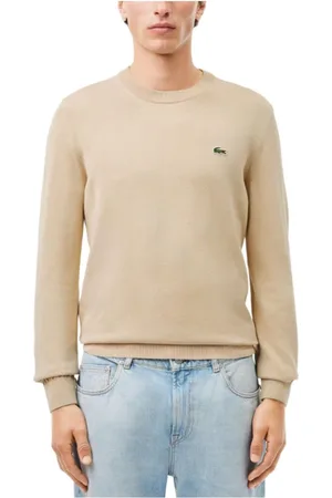 Lacoste Truien, Heren, , M, Katoen, Basic Ronde Hals Gebreide Jersey