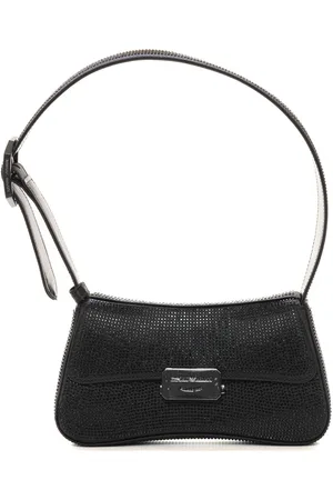 Emporio Armani Tassen, Dames, Zwart, ONE Size, Polyester, Diamond Kleine Tas met Handvat