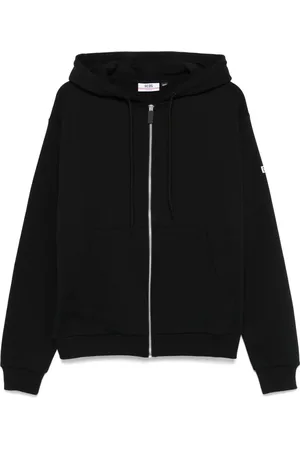 GCDS Sweatshirts & Hoodies, Heren, Zwart, S, Zwarte Zip Hoodie voor Mannen