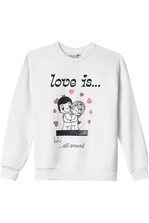 GAËLLE Sweatshirts & Hoodies, Dames, Wit, L, Witte Trendy Comfortabele Sweatshirt met Strass