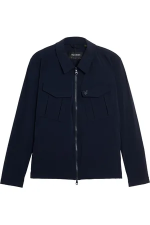 Lyle & Scott Jassen, Heren, Blauw, M, Nylon, Nylon Pocket Overshirt