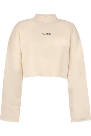 Halfboy Tops, Dames, , M, Katoen, Katoenen sweatshirt met logodetail