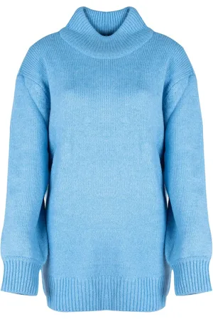 Silvian Heach Truien, Dames, Blauw, S, Wol, Turtleneck Trui