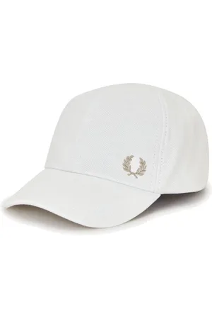Fred Perry Accessoires, Dames, Wit, ONE Size, Katoen, Klassieke Piqué Katoenen Pet