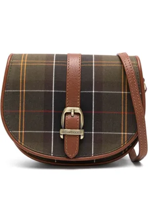 Barbour Tassen, Dames, Bruin, ONE Size, Klassieke Tartan Leren Jas