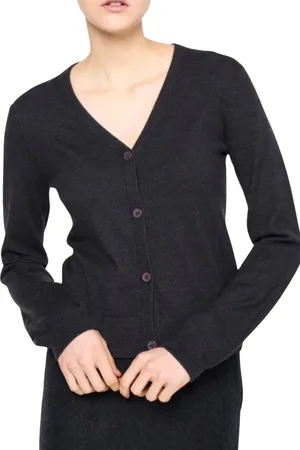 Silvian Heach Truien, Dames, Zwart, S, Wol, Cardigan Sweater