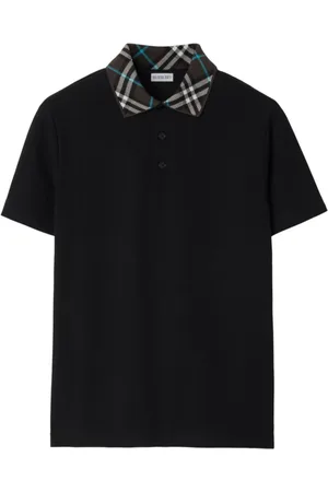 Burberry Tops, Dames, Zwart, XL, Katoen, Polo Shirt