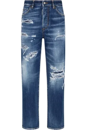 Dsquared2 Jeans, Dames, Blauw, S, Katoen, Boston Jeans