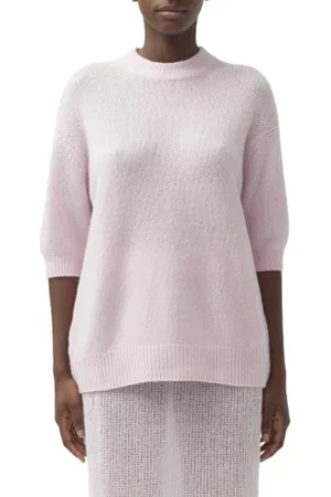 Lisa Yang Truien, Dames, Roze, S, Cashmere Trui in Siv Stijl