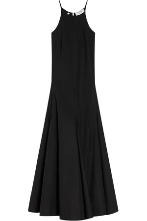 Sportmax Kleedjes, Dames, Zwart, M, Polyester, Elegante Zwarte Jurk