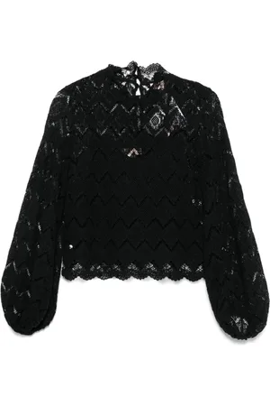 Twin-Set Blouses & Shirts, Dames, Zwart, M, Zwart Sweater Set