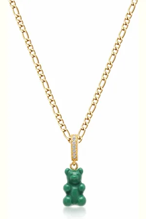 Nialaya Accessoires, Heren, Geel, M, Groene Gummy Beer Ketting