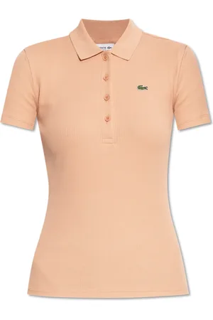 Lacoste Tops, Dames, Roze, XL, Katoen, Polo met logo