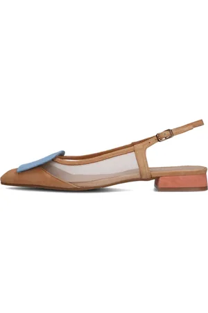 Lodi Schoenen, Dames, Bruin, 41 EU, Elegante Camel Slingbacks Bro 5264
