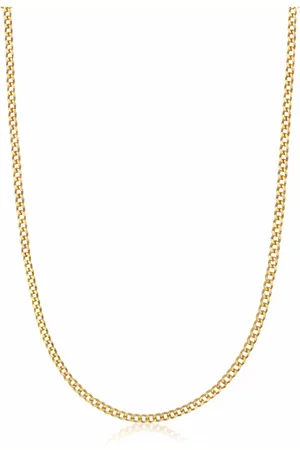 Nialaya Accessoires, Heren, Geel, M, Gouden Cubaanse schakelketting