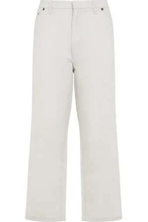 Prada Broeken, Heren, Wit, S, Katoen, Neutrale Broek Ss 25 Stijlvolle Mix