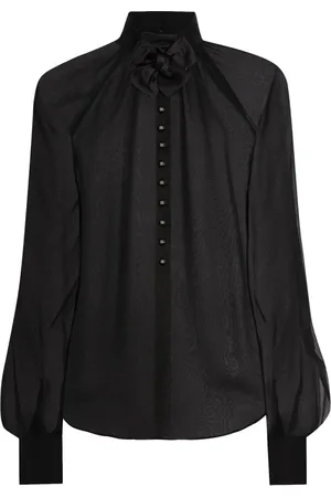 Dolce & Gabbana Blouses & Shirts, Dames, Zwart, M, Stijlvolle TOP voor modeliefhebbers
