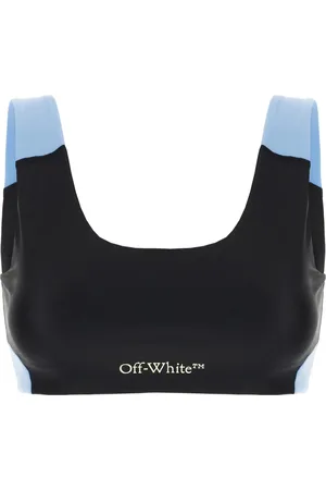 OFF-WHITE Tops, Dames, Zwart, S, Nylon, Mouwloze Top