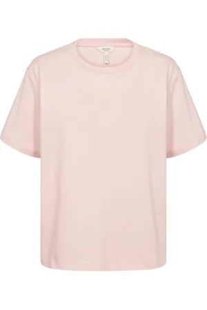 Part Two Tops, Dames, Roze, L, Katoen, Zachte en stijlvolle t-shirt, Mauve Chalk