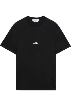 Msgm Tops, Heren, Zwart, S, Katoen, 99c Tee