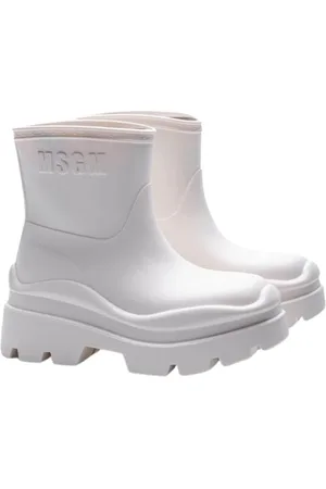 Msgm Schoenen, Dames, Wit, 40 EU, Wind Rain Enkellaarsjes