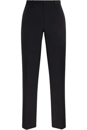 OFF-WHITE Broeken, Heren, Zwart, L, Wol, Plooitjesbroek