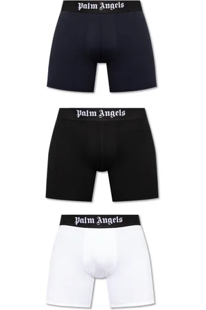 Palm Angels Ondergoed, Heren, Veelkleurig, M, Katoen, Drie boxershorts met logo