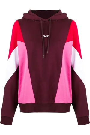 Msgm Sweatshirts & Hoodies, Dames, Rood, M, Katoen, Hoodie