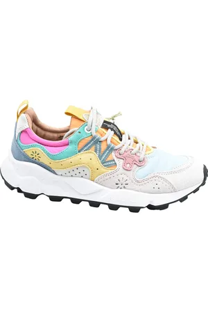 Flower Mountain Schoenen, Dames, Veelkleurig, 39 EU, Suède, Roze Violet Veterschoenen
