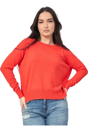 Gaudi Truien, Dames, Rood, XS, Rode Trui met Zijsplitten