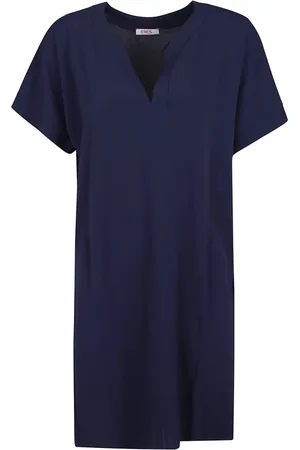 ERES Kleedjes, Dames, Blauw, M, Korte Mouw Jurk