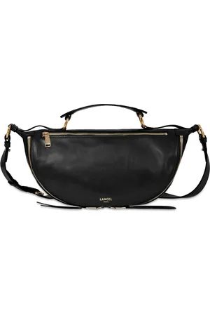 LANCEL Tassen, Dames, Zwart, ONE Size, Leer, Origami Schoudertas Zwart