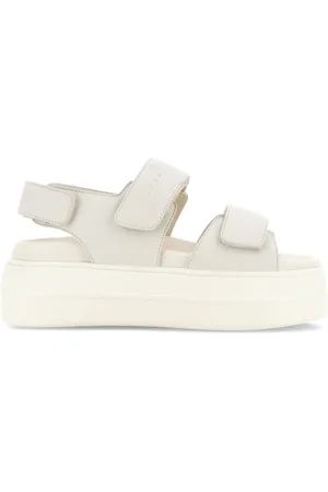 Hogan Schoenen, Dames, , 39 1/2 EU, Leer, Sandalen met leren bandjes