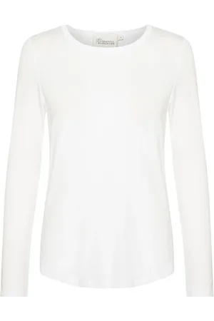 My Essential Wardrobe Tops, Dames, Wit, M, Modal Blouse Top & T-Shirt