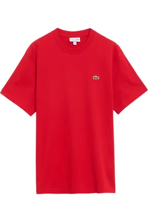 Lacoste Tops, Heren, Rood, L, Klassieke Hoodie T-shirt
