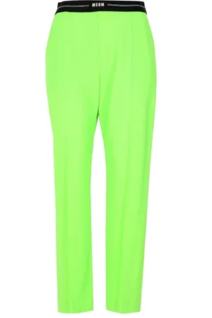 Msgm Broeken, Dames, Groen, S, Wol, Broeken