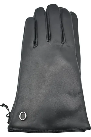 Orciani Accessoires, Dames, Zwart, 7 1/2 IN, Wol, Elegante Zwarte Handschoenen