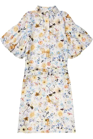 Munthe Kleedjes, Dames, Veelkleurig, S, Bloemen Overhemdjurk