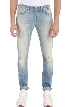 Dondup Jeans, Heren, Blauw, W33, Katoen, Skinny Fit Gebruikte Jeans
