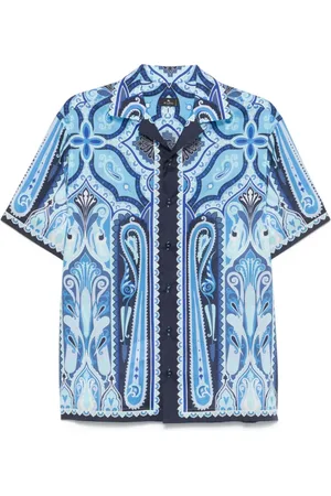 Etro Overhemden, Heren, Blauw, 2Xl, Stijlvolle Overhemden Collectie
